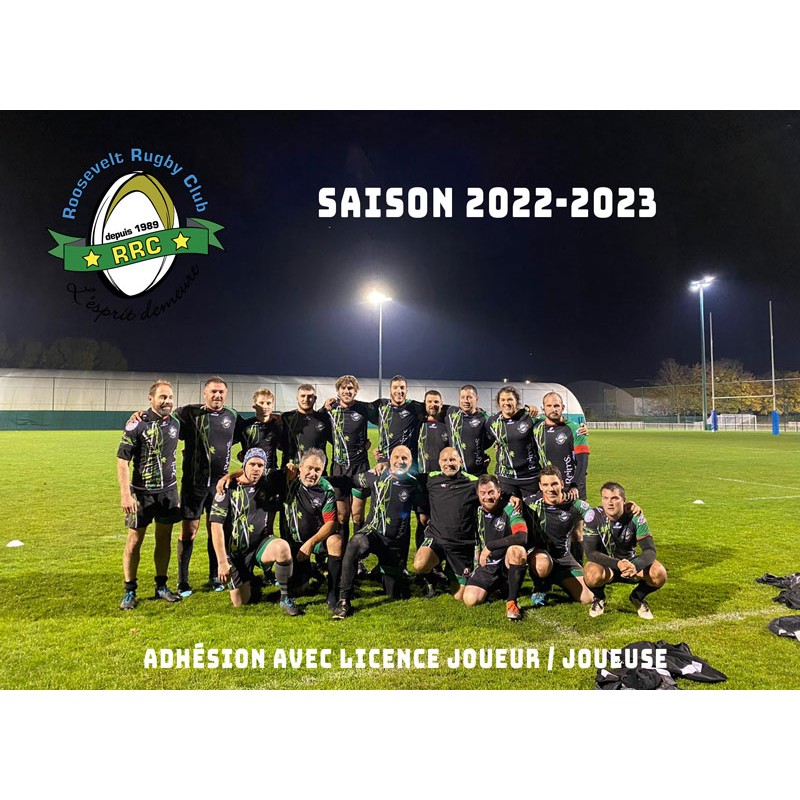 Carte adhésion "Saison 2022-2023" avec licence joueur, joueuse